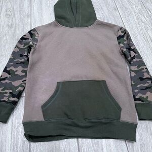 Jumping Beans Green and Tan Fleece Hoodie